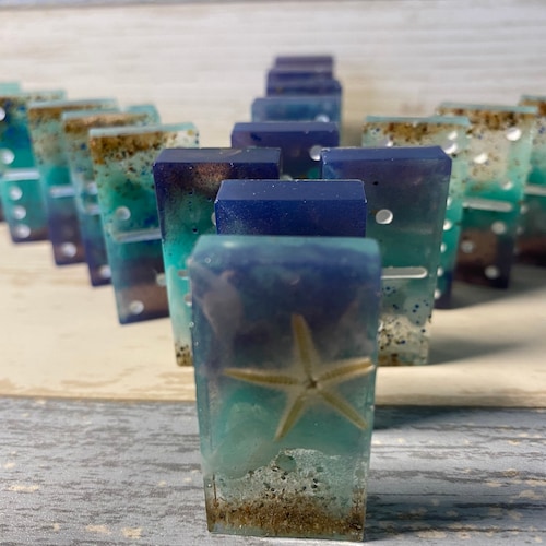 Dominoes Resin Beach Craft Kit DIY Game Sets Double 6 Double 9 Etsy