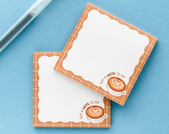 ¿Tienes un café con leche para hacer? Notas adhesivas / Artículos esenciales para trabajar desde casa, material de escritorio, material de oficina, blocs de notas, notas adhesivas, artículos esenciales para la agenda