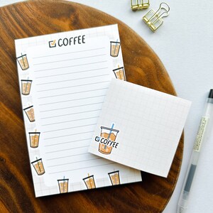 Coffee Check 4x6 Notepad | Wfh Office Essential, Cute Stationery ...