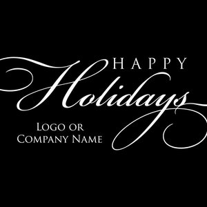 Digital Personalized Monogram Gobo for Corporate Christmas Parties