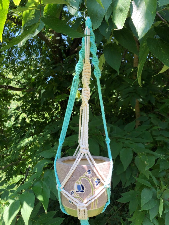 Macrame Hanging Baskets Etsy