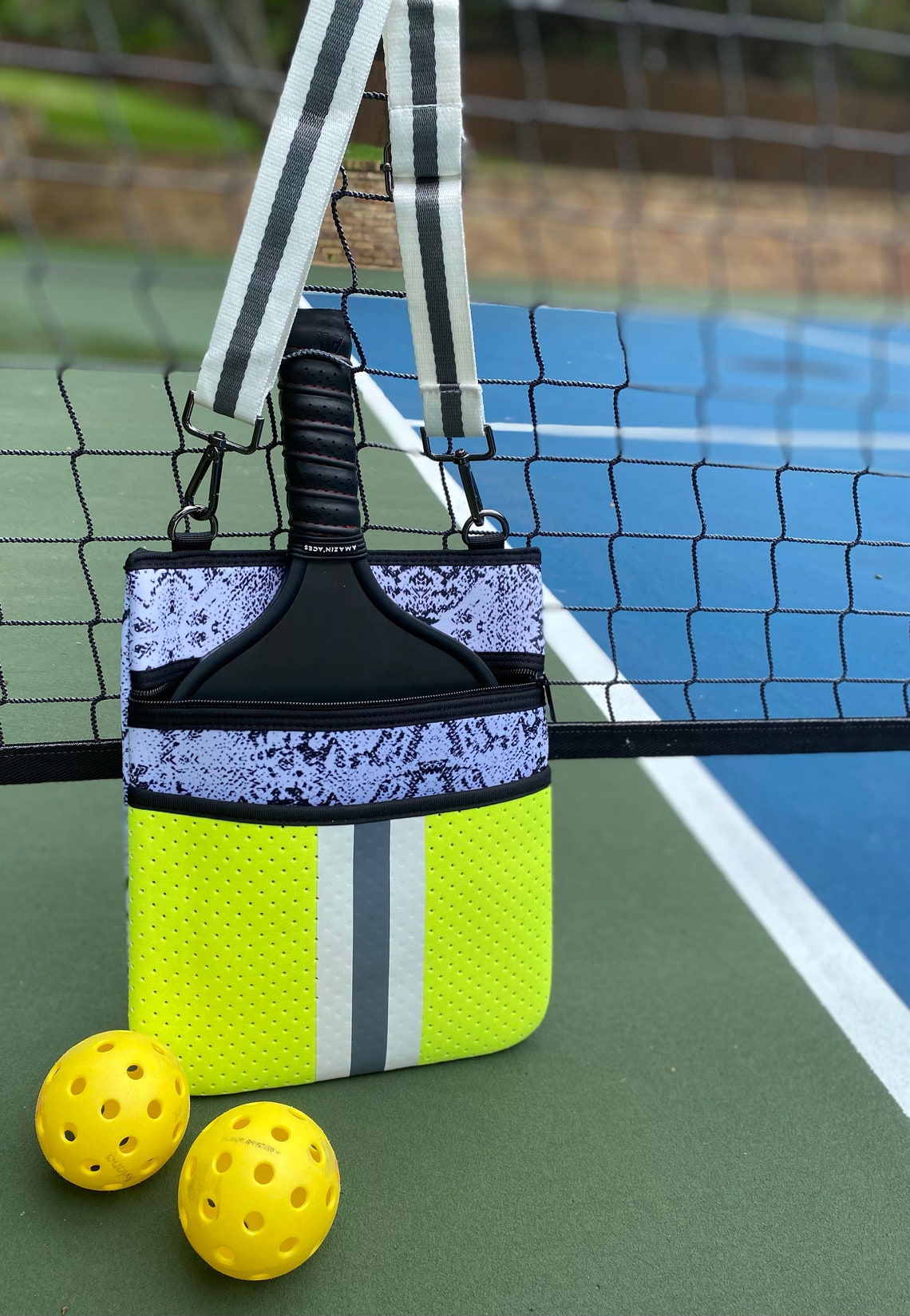 Neoprene Crossbody Bag Messenger Bag Pickleball Bag Tennis Etsy