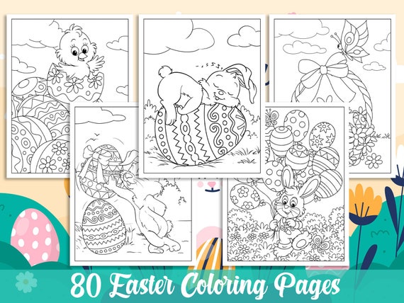 Easter Coloring Pages 80 Printable Easter Coloring Pages for