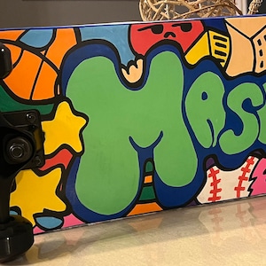 Custom/Personalized Doodle Art Skateboard Deck or Complete board (with wheels)
