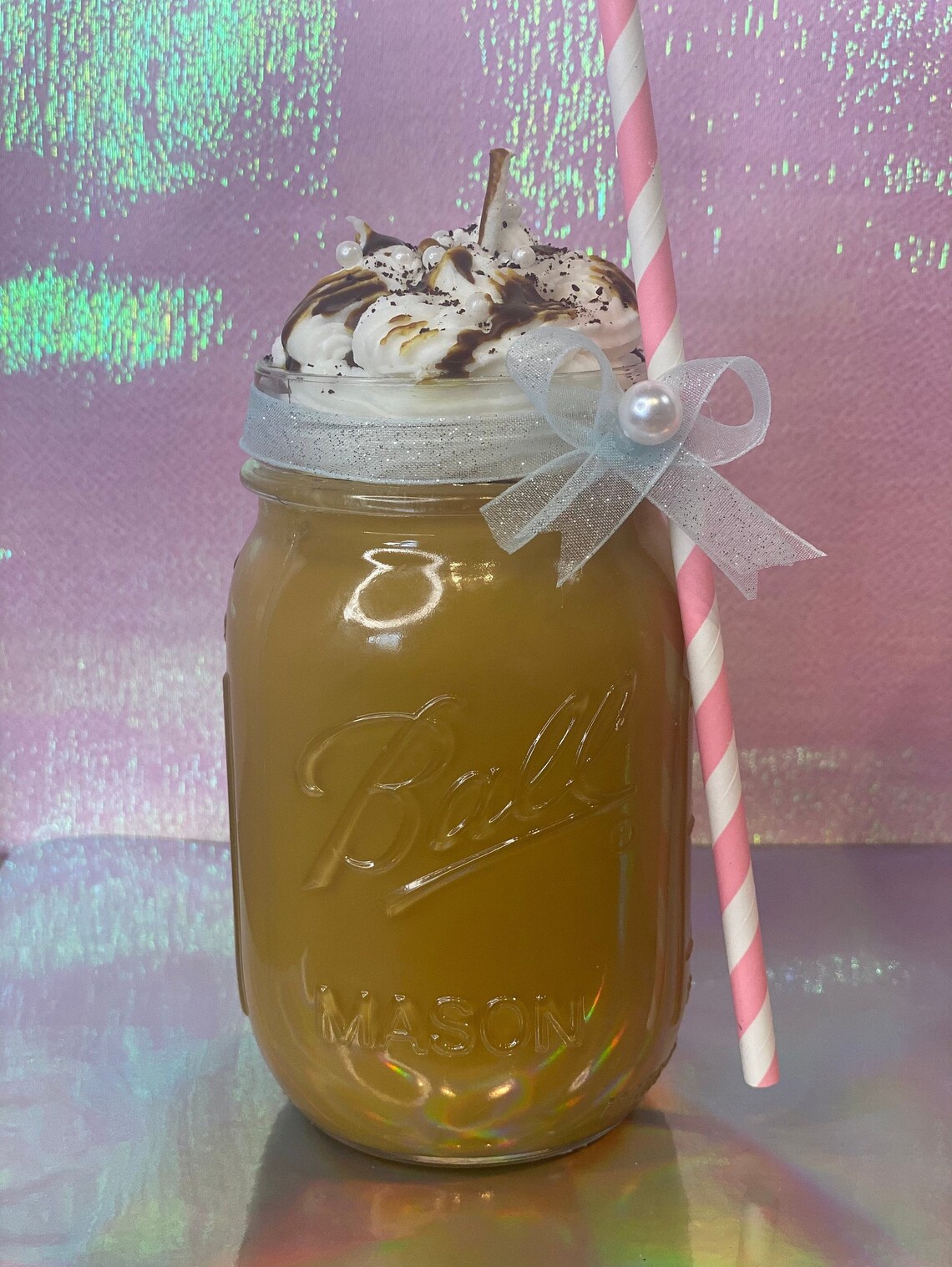 Iced coffee candle latte candle realistic candle coffee Etsy