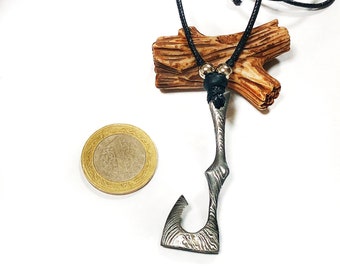 Battle Axe Necklace, Mens Axe Pendant, Viking Axe Necklace, Kratos War Axe, Scandinavian Pendant, Viking Battle Axe Pendant, Men Gift