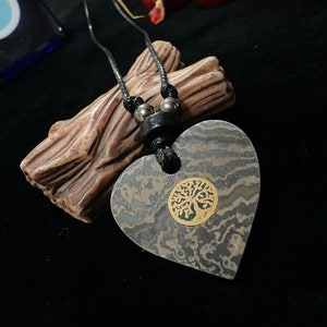 Damascus Steel Heart Necklace, Mens Necklace, Women Pendant, Damascus Style Pendant, Wife necklace, Gift for Him, Valentine Gift