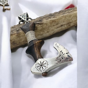 Mens Silver Axe Pendant With Chain, Silver Battle Axe Necklace, Viking Axe Pendant, Scandinavian Silver Men Jewelry, Mens Skull Axe Necklace