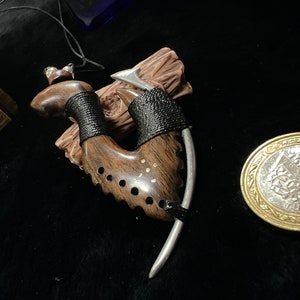 Maori vis damast haakketting, mannen sieraden, mannen schedel, dameshanger, nieuw-zeeland, MenGift, vishaak, vishanger, tribal carving
