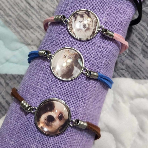 Pet Memorial Bracelet Jewelry 5 COLORS- Beautiful Cat memorial bracelet Dog Memorial keepsake Gift