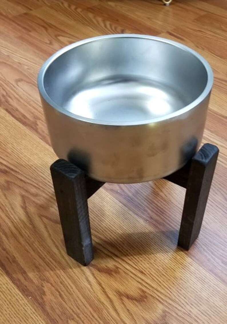 Yeti Raised Dog Bowl Stand Premium Wood Finish Boomer Rtic Etsy