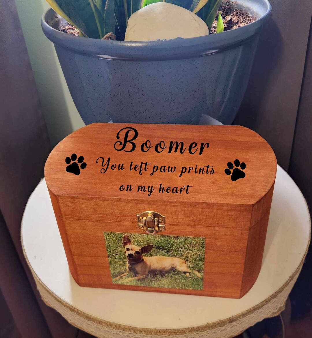 Pet Urn With Photo, Pet Urn for Dogs Ashes, Urn for Cats, Pet Memorial