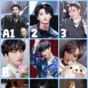 Cartões fotográficos adesivos Seonghwa Boyfriend - Escolha suas próprias peças Sacola ATEEZ Selca Selfie Bias