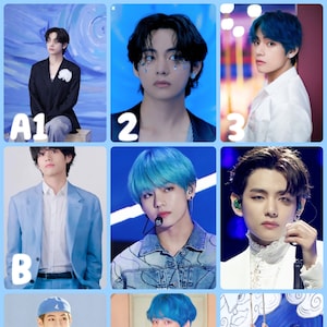 Cartões fotográficos adesivos V Kim Taehyung - Escolha suas próprias peças Sacola BTS Namorado Selca Selfie Bias