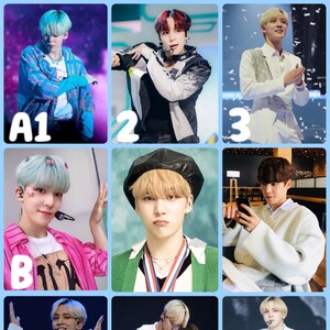 Cartões fotográficos adesivos Jeong Yunho Boyfriend - Escolha suas próprias peças Sacola ATEEZ Selca Selfie Bias
