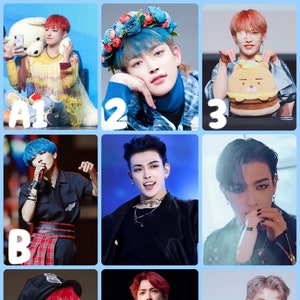 Hongjoong Boyfriend Sticker Fotokaarten - Kies je eigen stuks Grab bag ATEEZ Selca Selfie Bias