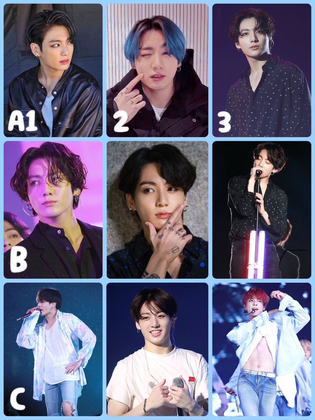 Jungkook Jeon Boyfriend Sticker Photocards Scegli i tuoi pezzi