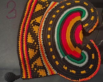 Bamenda Toghu hat, Traditional hat, African Multi color hats