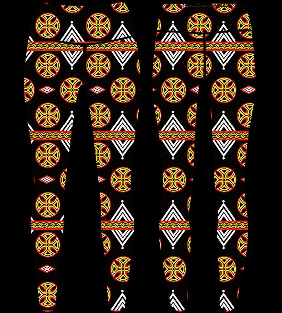 African/ ankara/ cameroon/ toghu printed full length Leggings