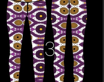 African print Leggings/ ankara/ tribal / Activewear - Kente print Leggings