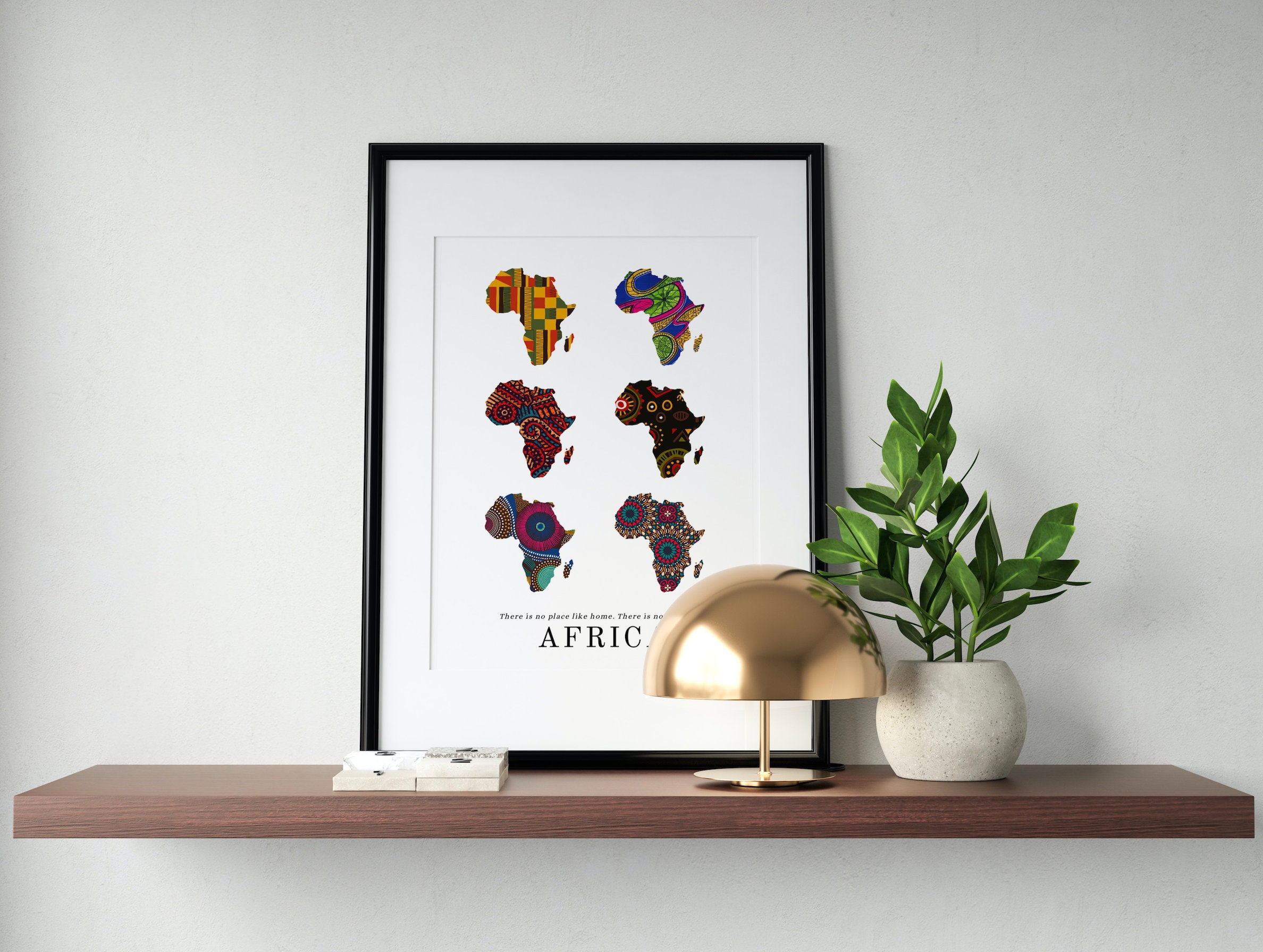 African Map Wall Art Kente Africa Wall Art Africa Map Etsy Australia