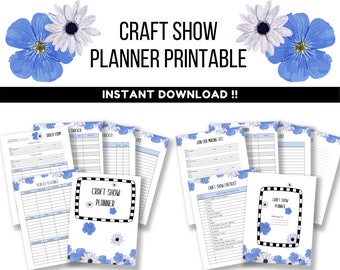 Craft Show Planner, Craft Show Planner Printable, Craft Fair Planner, Handmade Seller Event Planner, Floral Printable