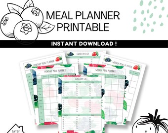 Meal Planner Printable, Meal Planner, Meal Ideas