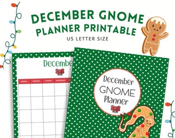 December Gnome Planner Printable | Instant Download!