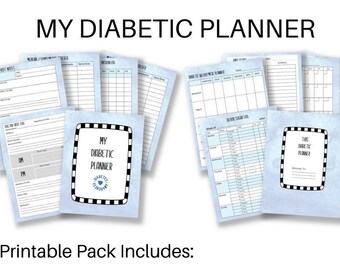Mein Diabetes-Planer | Diabetes-Planer zum Ausdrucken | Diabetes-Tagebuch