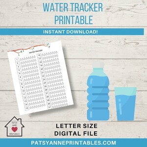 Fitness Habit Trackers Water Tracker Printable Mood Tracker Printable ...