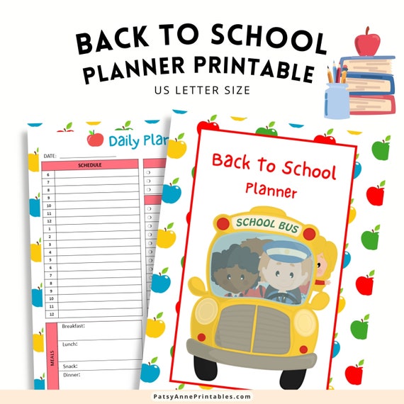 Back to School Planner Printable School Planner - Etsy