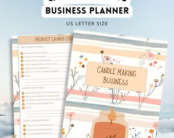 Candle Making Business Planner Bundle, Candles for Profit Printable, Craft Business, Instant Download!