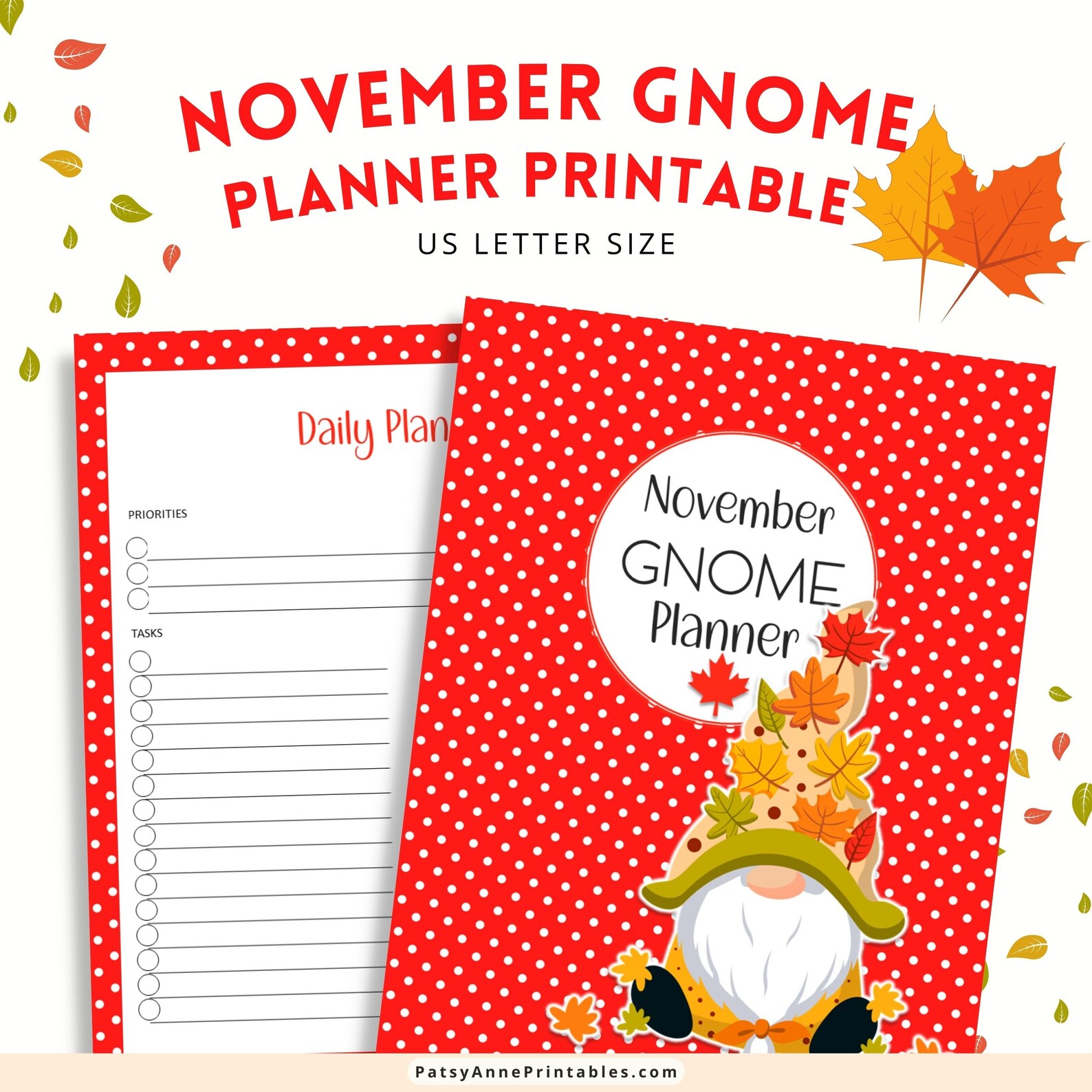 November Gnome Planner Printable Instant Download - Etsy