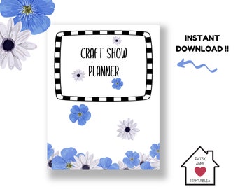 Craft Show Planner, Craft Show Planner Printable, Craft Fair Planner, Handmade Seller Event Planner, Floral Printable