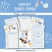 Baby Boy Shower Journal Printable | Baby Boy Shower Planner - Etsy