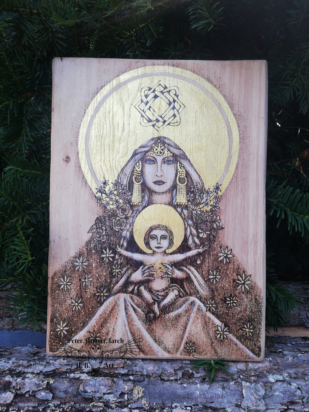 GODDESS LADA Slavic Goddess Lada With Little God Koliada Lada Wooden ...