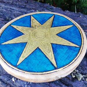INANNA Seal Goddess Inanna Inanna Star Seal-astarthe-ishtar Wooden Gift ...