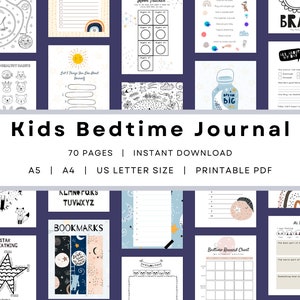 Bedtijd dagboek, bedtijd routine grafiek, kinderen bedtijd routine grafiek, kinderen bedtijd affirmaties, rustig boek, kinderen bedtijd routine, kinderen dagboek