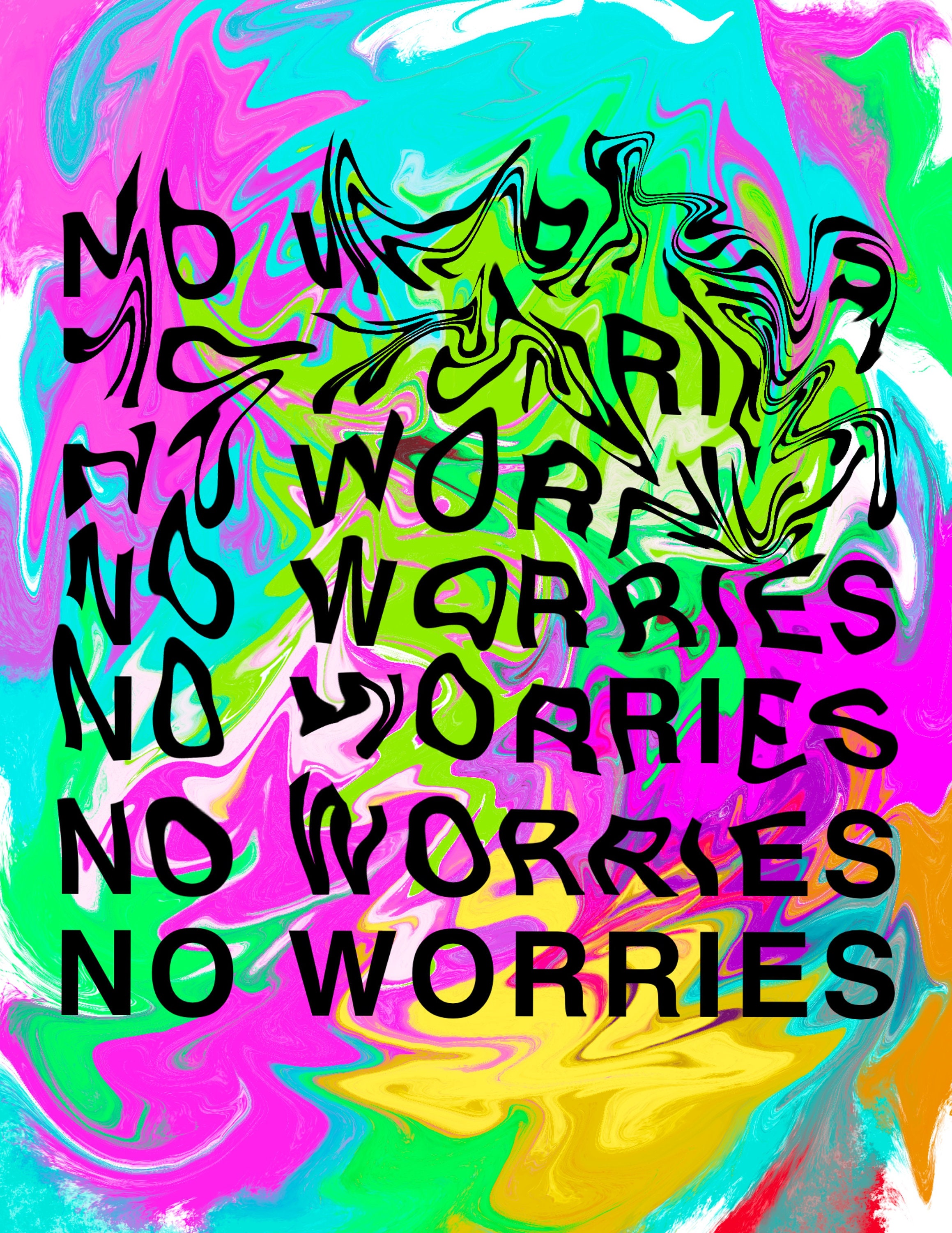 No Worries Print Etsy