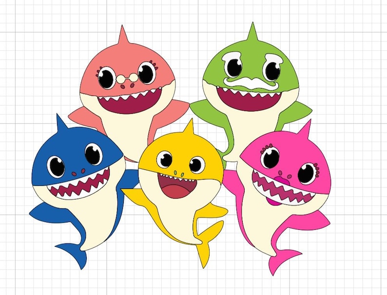 Download Clip Art Art Collectibles Baby Shark Family Svg File For Cricut Daddy Shark Mommy Shark Svg Cricut Baby Shark Cut File Baby Shark Shirt Family Shark Svg