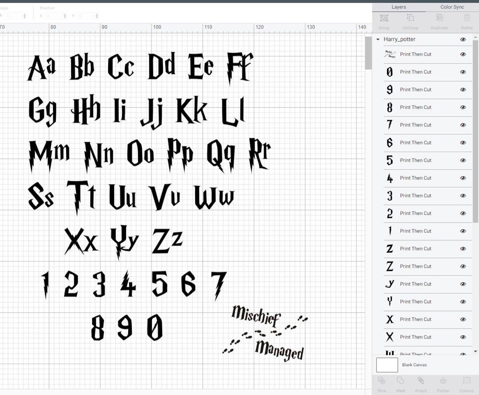 Harry Potter Font Svg file for Cricut Harry Potter Alphabet | Etsy