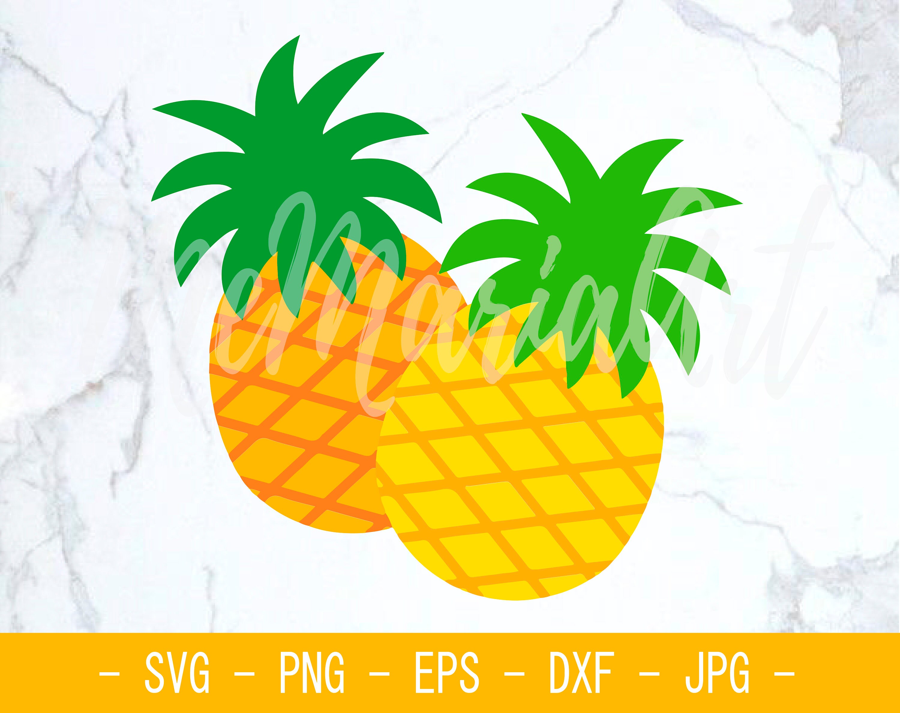 Pineapples Svg file for Cricut Pineapple Summer Svg Etsy