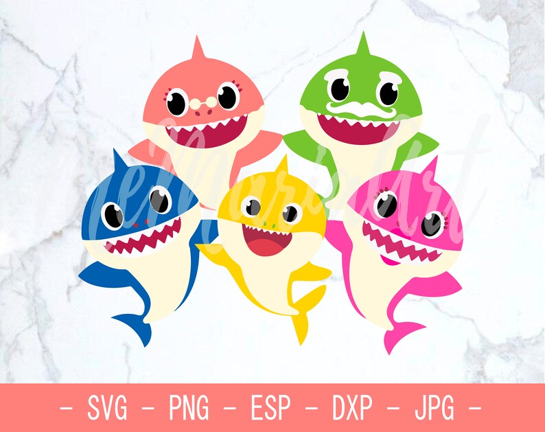 Download Clip Art Art Collectibles Baby Shark Family Svg File For Cricut Daddy Shark Mommy Shark Svg Cricut Baby Shark Cut File Baby Shark Shirt Family Shark Svg