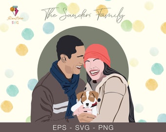Download Svg Custom Portrait Etsy