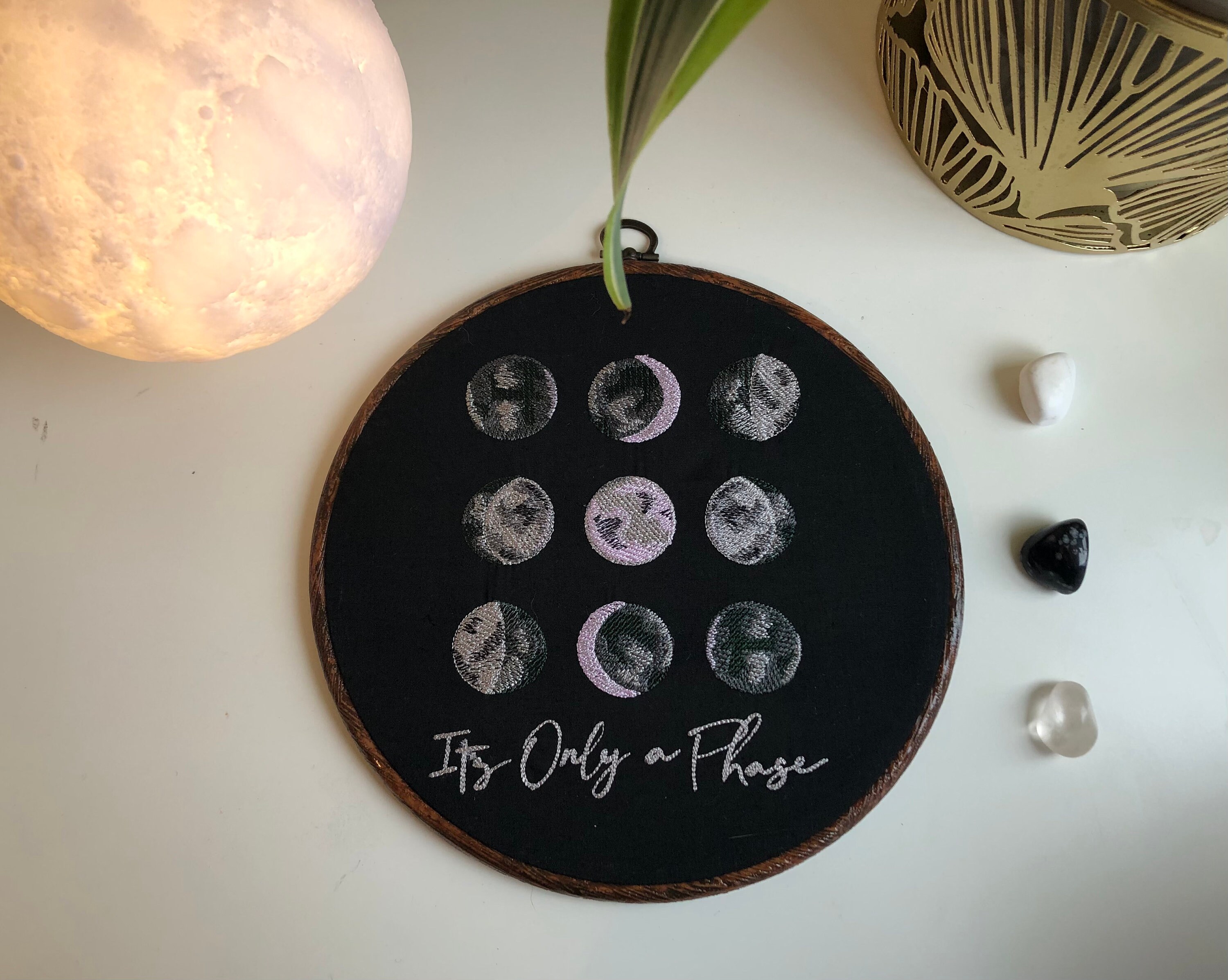Moon phases embroidery  etsy