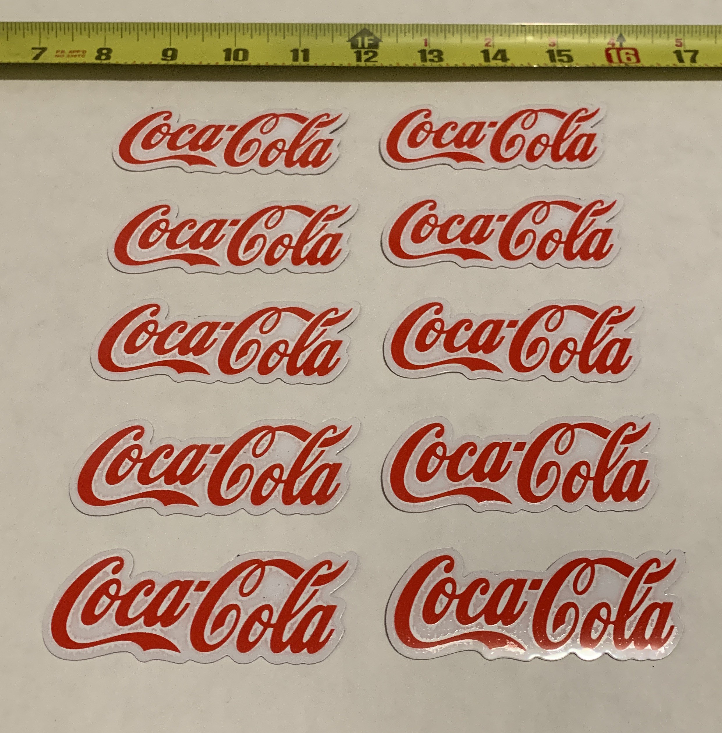 10 Pack CocaCola decal sticker coke Red/White Etsy.de