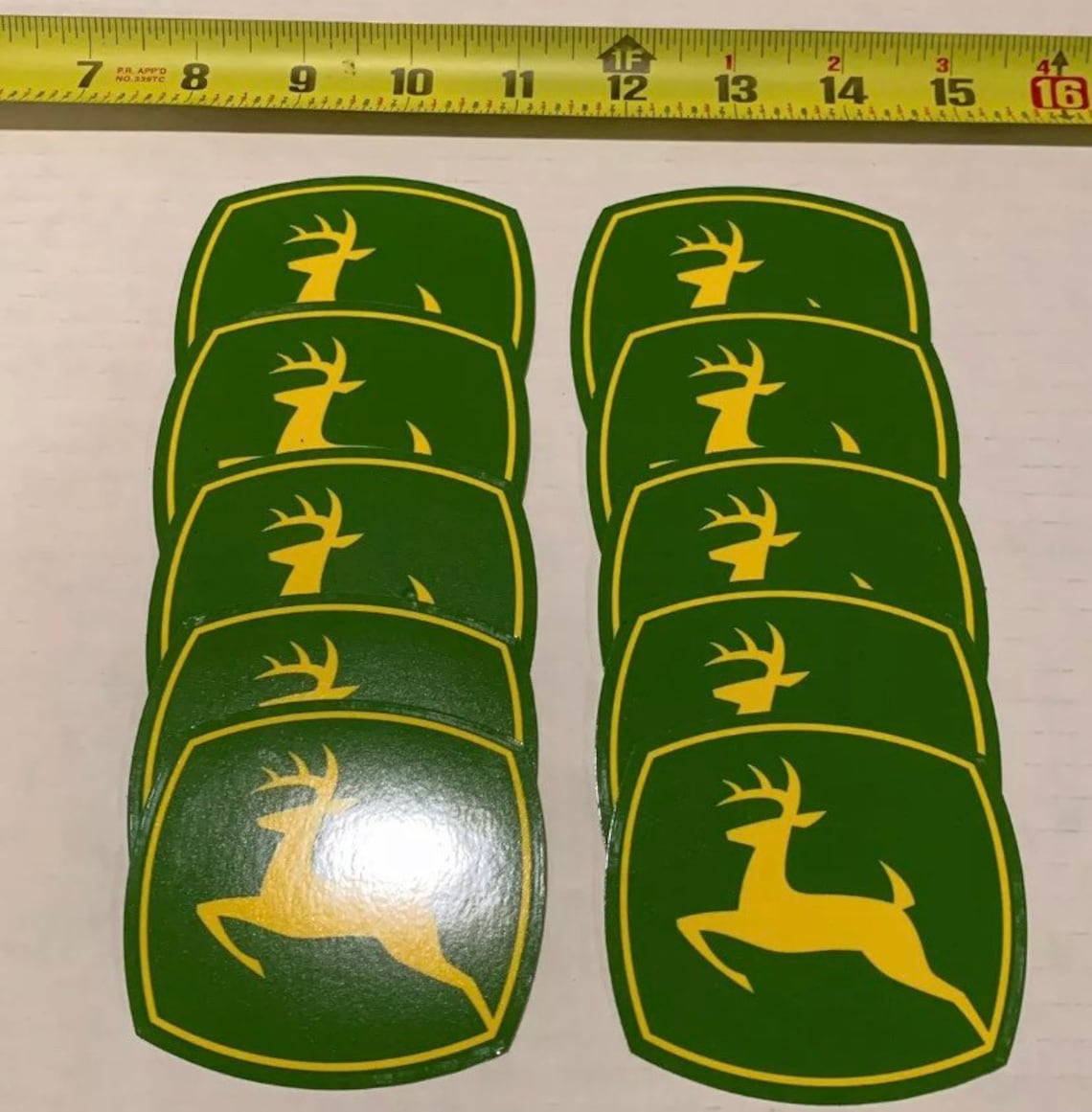 10 Pack JOHN DEERE 3 decal stickers Etsy