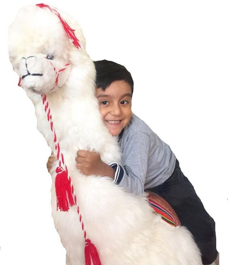 big stuffed alpaca