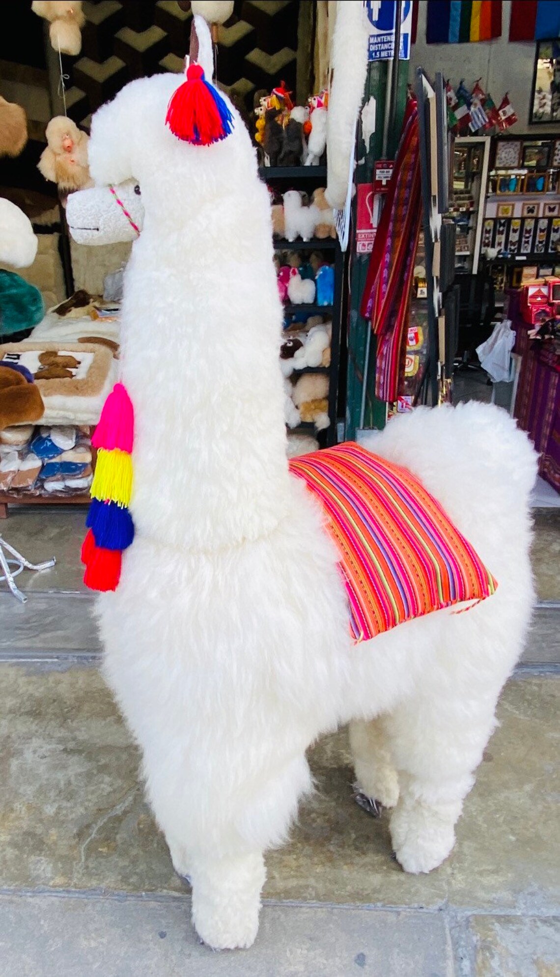 big stuffed alpaca