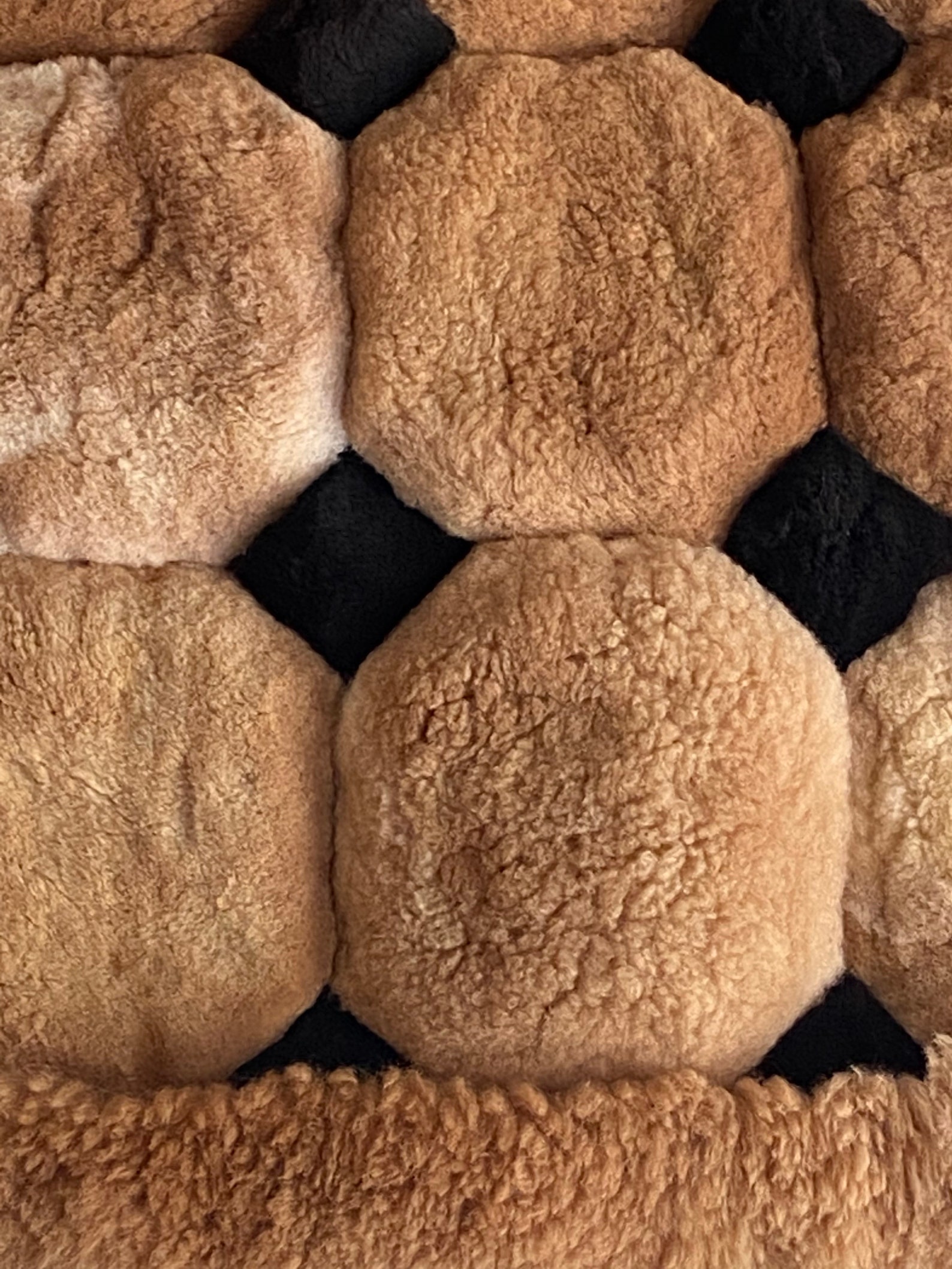 Luxurious geometric Alpaca fur rug Alpaca real fur rug Etsy